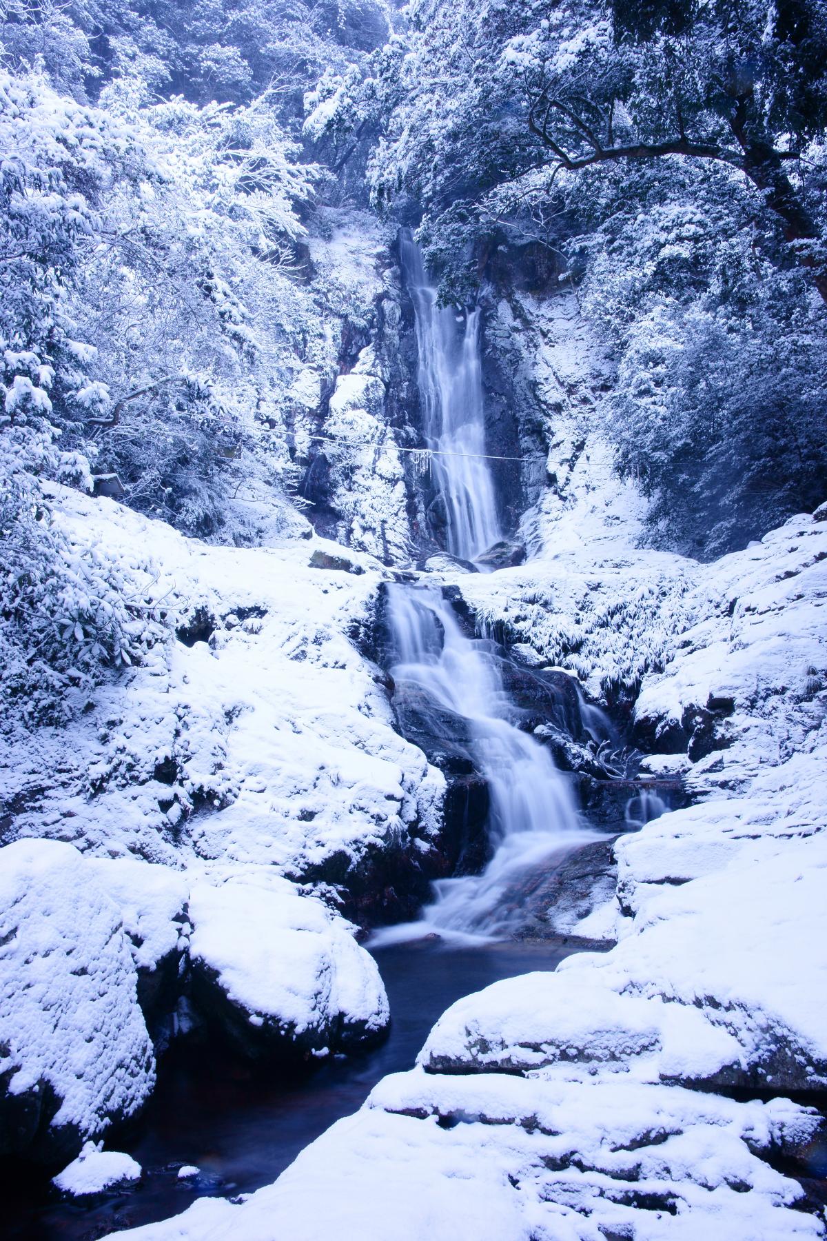 冬の菅生の滝